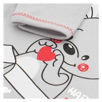 Baby long sleeve body New Baby Mouse grey, size 74 (6-9m)