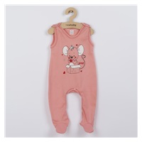 New Baby Mouse baby onesies salmon, size 80 (9-12m)
