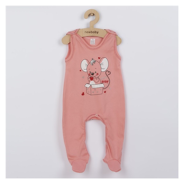 New Baby Mouse baby onesies salmon, size 86 (12-18m)