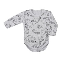 Baby long sleeve body Koala Magic Animals grey unicorn, size 74 (6-9m)