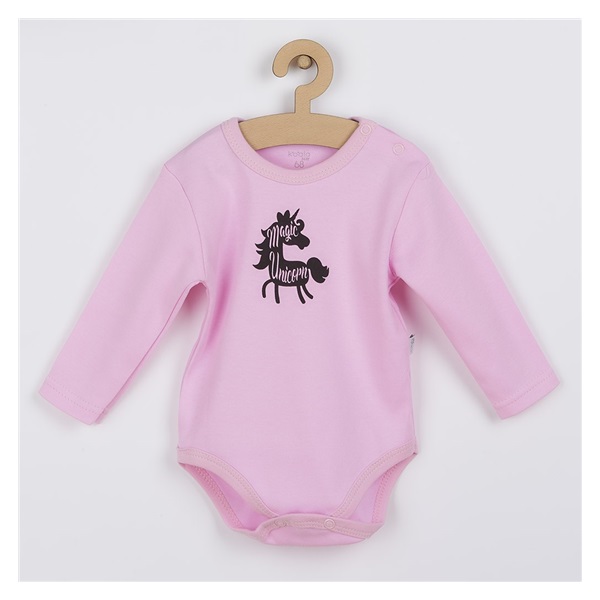 Baby long sleeve body Koala Magic Animals pink, size 80 (9-12m)