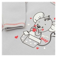 New Baby Mouse Baby Nightgown Grey, size 62 (3-6m)