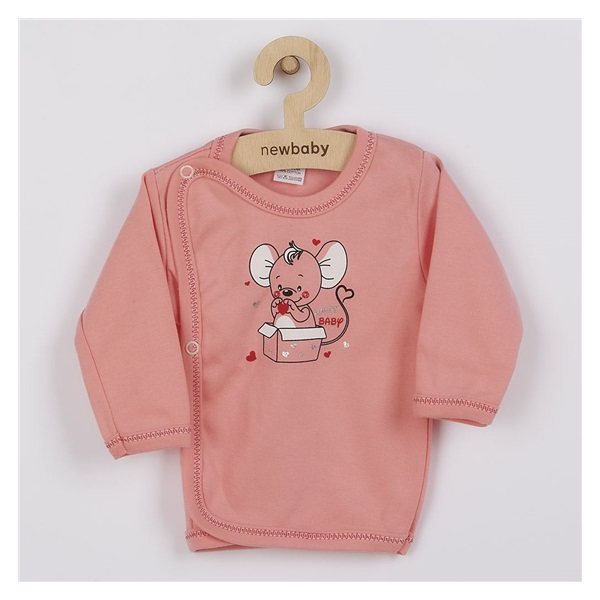 New Baby Mouse baby shirt salmon, size 68 (4-6m)
