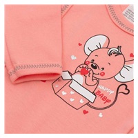 New Baby Mouse baby shirt salmon, size 68 (4-6m)
