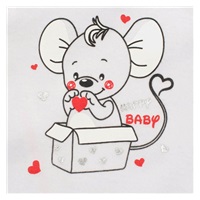 New Baby Mouse baby kit white, size 68 (4-6m)