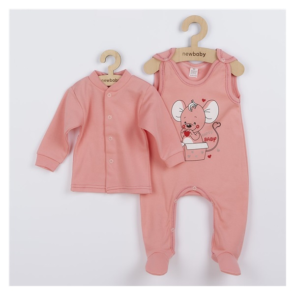 New Baby Mouse baby kit salmon, size 74 (6-9m)