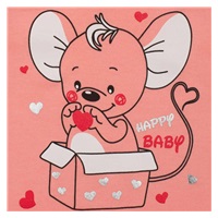 New Baby Mouse baby kit salmon, size 74 (6-9m)