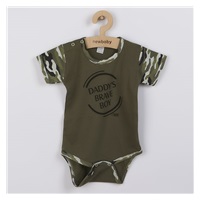 Short Sleeve Baby Bodysuit New Baby Army boy, size 92 (18-24m)