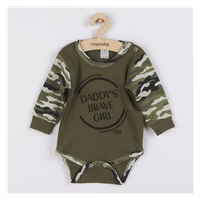 Baby long sleeve body New Baby Army girl, size 86 (12-18m)