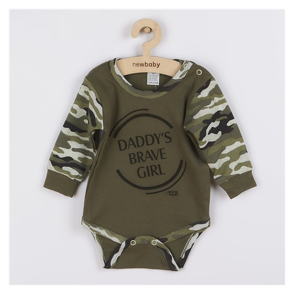 Baby long sleeve body New Baby Army girl, size 86 (12-18m)