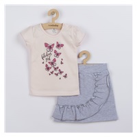 Baby T-shirt with skirt New Baby Butterflies, size 86 (12-18m)