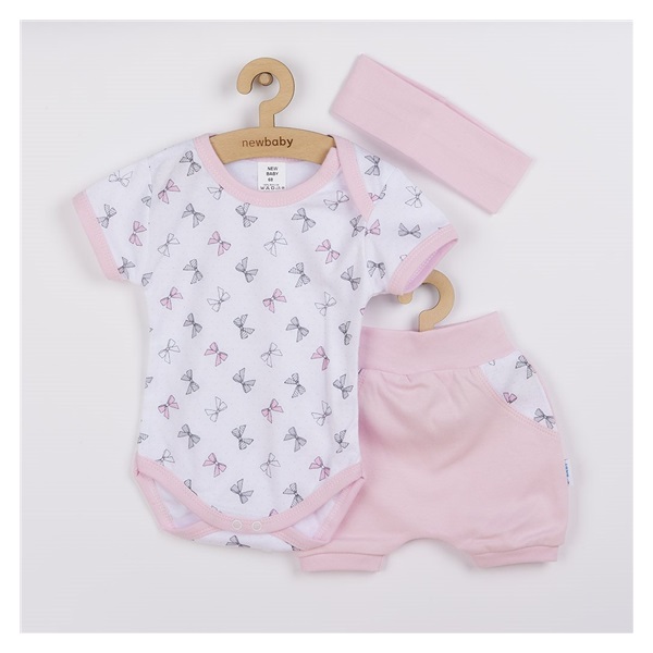 3-Piece Summer Cotton Set New Baby Perfect Summer Pink, size 68 (4-6m)