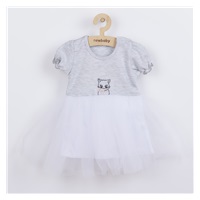 Baby dress with tulle skirt New Baby Wonderful grey, size 92 (18-24m)
