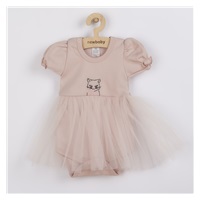 Baby body with tulle skirt New Baby Wonderful pink, size 62 (3-6m)