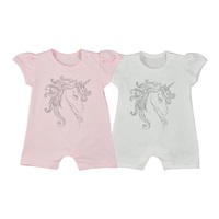 Kojenecký letní overal Koala Unicorn Summer bílý