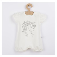 Baby summer jumpsuit Koala Unicorn Summer white, size 68 (4-6m)