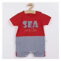 Baby summer jumpsuit Koala Sea Party red, size 62 (3-6m)