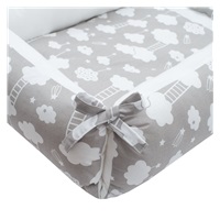 Multifunctional nest with pillow and blanket New Baby Cloud grey