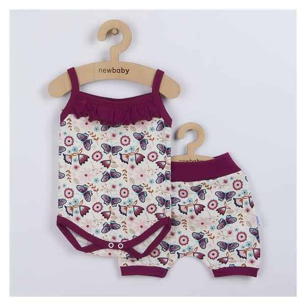 2-Piece Summer Cotton Set New Baby Little Girl, size 56 (0-3m)