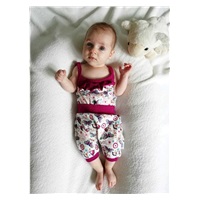2-Piece Summer Cotton Set New Baby Little Girl, size 56 (0-3m)