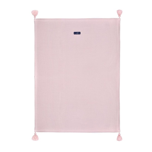 Baby cotton blanket waffle Womar 75x100 pink