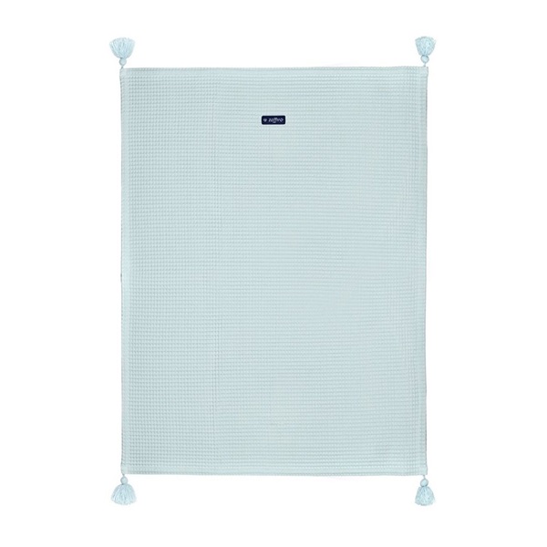 Baby cotton blanket waffle Womar 75x100 mint