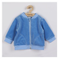 Semi-sheer sweatshirt New Baby Baby blue, size 80 (9-12m)
