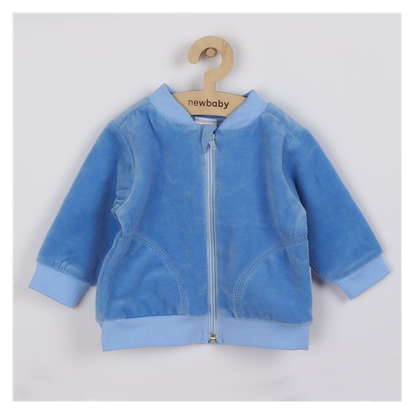 Semi-sheer sweatshirt New Baby Baby blue, size 80 (9-12m)