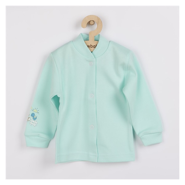 New Baby Donkey turquoise baby coat, size 68 (4-6m)