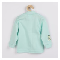 New Baby Donkey turquoise baby coat, size 80 (9-12m)