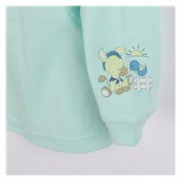 New Baby Donkey turquoise baby coat, size 80 (9-12m)