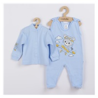 2 piece set New Baby Teddy pilot blue, size 74 (6-9m)