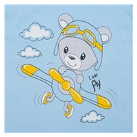2 piece set New Baby Teddy pilot blue, size 74 (6-9m)