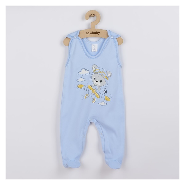 Baby onesies New Baby Teddy pilot blue, size 80 (9-12m)