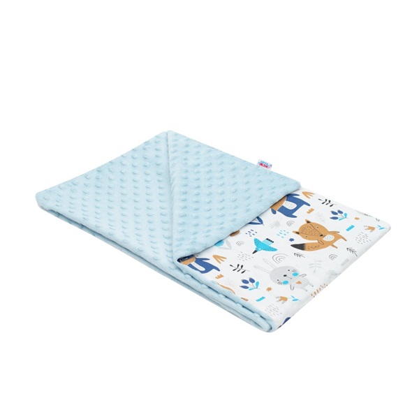 Baby blanket New Baby Bears blue 80x102 cm