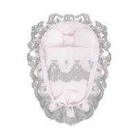 Belisima Belisima pink baby nest with blanket
