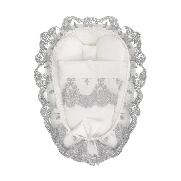 Belisima Belisima beige baby nest with blanket