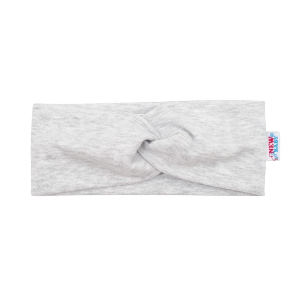 Baby headband New Baby Style light grey 37 cm