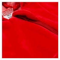 New Baby Baby red semi-sheer hoodie with hood, size 74 (6-9m)