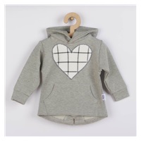 New Baby Cool Girls 3-Piece Cotton Set Gray and White, size 86 (12-18m)