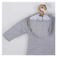 Zimní kombinézka New Baby Winter Elephant světle šedá
