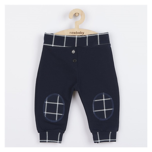 Baby cotton sweatpants New Baby Cool dark blue, size 80 (9-12m)
