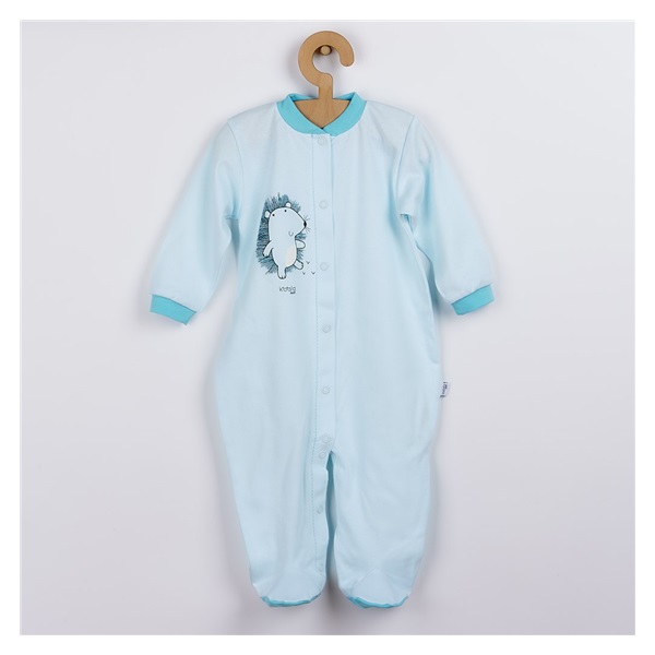 Organic cotton baby jumpsuit Koala Forest Friend blue, size 74 (6-9m)