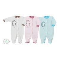 Organic cotton baby jumpsuit Koala Forest Friend blue, size 74 (6-9m)