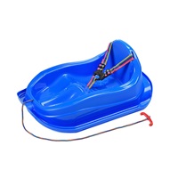 Plastové sáňky s opěradlem BAYO MINI modré