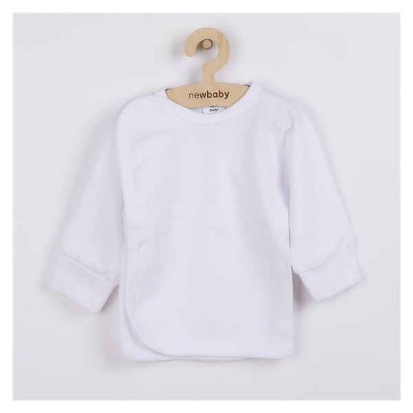 New Baby baby shirt with side fastening white, size 68 (4-6m)