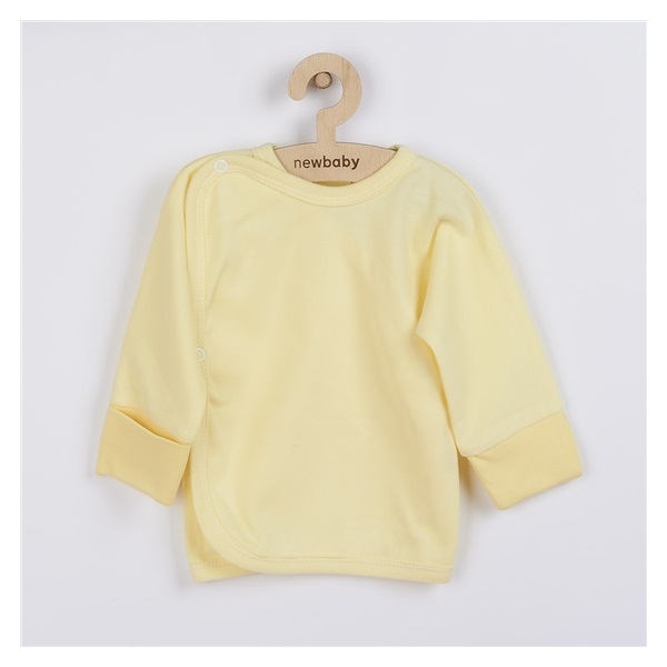 New Baby baby shirt with side fastening yellow, size 68 (4-6m)
