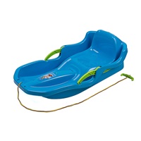 Plastové boby s opěradlem a brzdami BAYO SPEED BOB modré