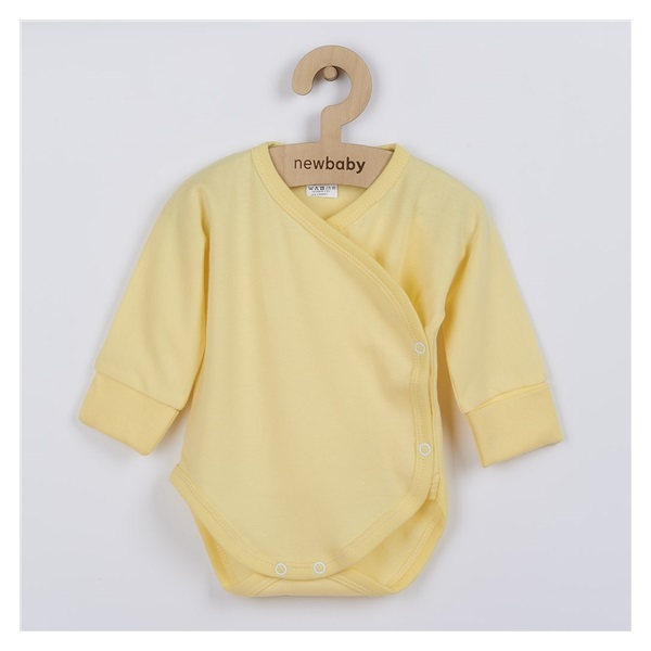 Baby bodysuit with side fastening New Baby yellow, size 62 (3-6m)
