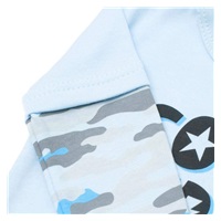 New Baby With Love Long Sleeve Baby Bodysuit Blue, size 68 (4-6m)